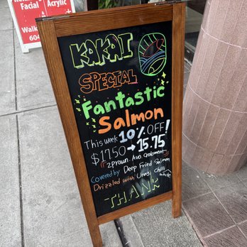 Kakai Sushi - Sandwich board outside~ (February 2025) - Sushi Bars Near Me - Vancouver, British Columbia Kakai Sushi - Sandwich board outside~ (February 2025) - Sushi Bars Near Me - Vancouver, British Columbia