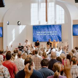 Godspeak Calvary Chapel - Pastor Micah leading worship.