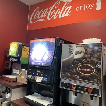 Marathon - a coke machine and a coffee machine in a coffee shop - Convenience Stores Near Me - St. Joseph, Michigan