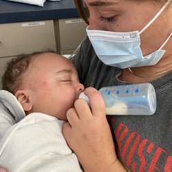 Jacksonville Beach Surgery Center - My daughter & grandson post surgery.
