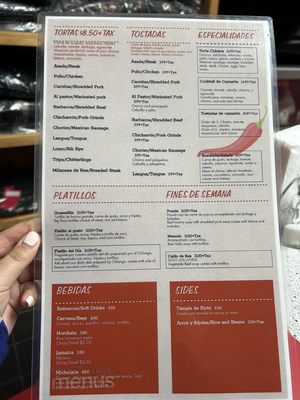 Menu photo 1 Chilangos Indianapolis, IN