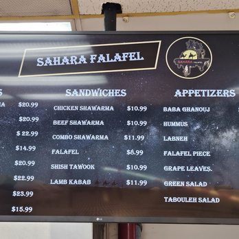 Sahara Falafel - Menu - Middle Eastern Near Me - Anaheim, California Sahara Falafel - Menu - Middle Eastern Near Me - Anaheim, California