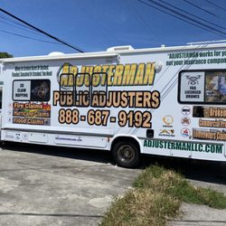 Adjusterman Public Adjusters - We handle claims anywhere in Florida,  look for our mobile office after a storm !