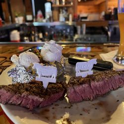 Cattleman's Roadhouse - Perfectly Medium Cooked Filet Mignon.  Thank You Regan and thank you Cattlemen Steakhouse.