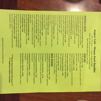 Angkor Cambodian Café - Menu back - Cambodian Near Me - Eugene, Oregon Angkor Cambodian Café - Menu back - Cambodian Near Me - Eugene, Oregon