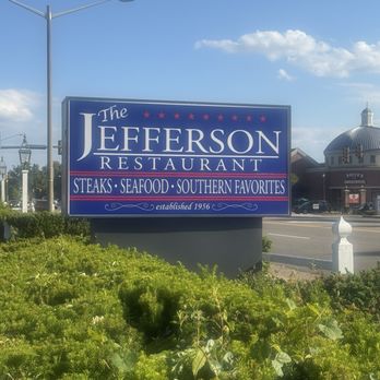The Jefferson Restaurant - Outside signage - Barbeque Near Me - Williamsburg, Virginia The Jefferson Restaurant - Outside signage - Barbeque Near Me - Williamsburg, Virginia