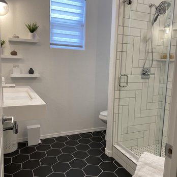 Pro Tech Construction - Guest bathroom as completed by Pro Tech. March 2020 - General Contractors Near Me - Austin, Texas