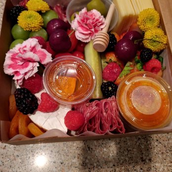 Honey and Brie Grazing - a variety of fruits and vegetables - Specialty Food Near Me Honey and Brie Grazing - a variety of fruits and vegetables - Specialty Food Near Me