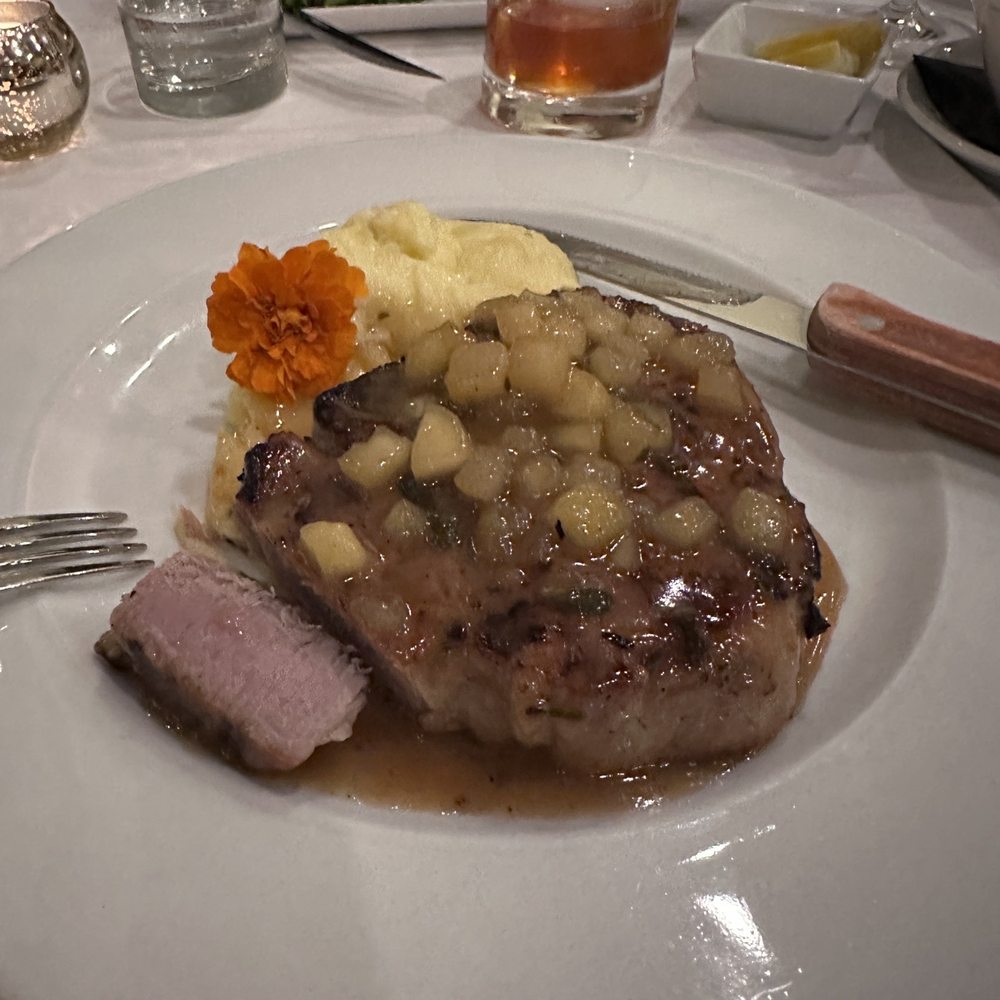 The Dundee Bistro - Brined Pork Chop..... - New American Near Me - Dundee, Oregon The Dundee Bistro - Brined Pork Chop..... - New American Near Me - Dundee, Oregon