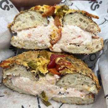Hank's Bagels - Jalapeño Cheddar with Lox Spread - Coffee & Tea Near Me - Burbank, California Hank's Bagels - Jalapeño Cheddar with Lox Spread - Coffee & Tea Near Me - Burbank, California