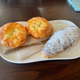 Asiago Bagels and chocolate croissant