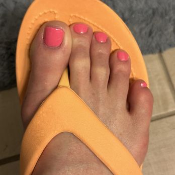 LA VIE Nails & Spa - Finished pedicure with 3 coats of nail color! - Nail Salons Near Me - Selbyville, Delaware