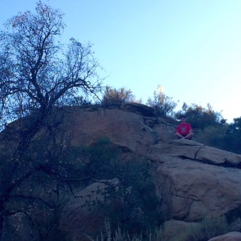 Corriganville Park - Meditation on a rock - Dog Parks Near Me - Simi Valley, California