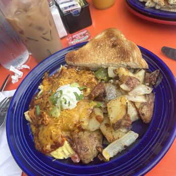 Cafe 222 - Iced vanilla latte & Mexican scramble - Breakfast & Brunch Near Me - San Diego, California Cafe 222 - Iced vanilla latte & Mexican scramble - Breakfast & Brunch Near Me - San Diego, California