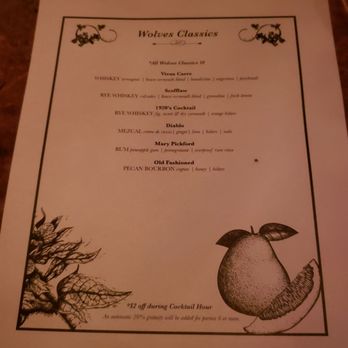The Wolves - The specials menu. Sorry for resolution. Price is $16 - Cocktail Bars Near Me - Los Angeles, California The Wolves - The specials menu. Sorry for resolution. Price is $16 - Cocktail Bars Near Me - Los Angeles, California