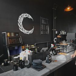 Gravves Coffee - Serving counter inside Gravves Coffee shop