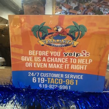 Vallarta Express - Went all the way back to store and was met with rudeness. Called number, no answer and no return call. - Mexican Near Me - La Mesa, California Vallarta Express - Went all the way back to store and was met with rudeness. Called number, no answer and no return call. - Mexican Near Me - La Mesa, California