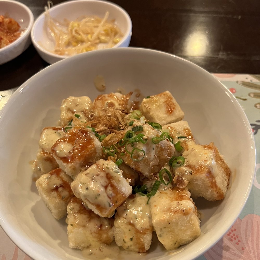 BBB Tofu House - Fried tofu. Great sauce! - Korean Near Me - Orlando, Florida