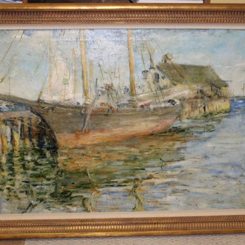 Covington Fine Arts Gallery - Attrib: Harry Aiken Vincent (1861-1931) Cape Ann marine scene - Appraisal Services Near Me - Tucson, Arizona Covington Fine Arts Gallery - Attrib: Harry Aiken Vincent (1861-1931) Cape Ann marine scene - Appraisal Services Near Me - Tucson, Arizona