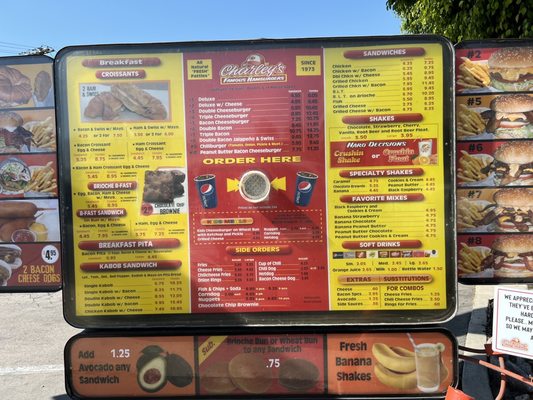 Menu photo 2 Charley's Famous Hamburgers Lemon Grove, CA Menu photo 2 Charley's Famous Hamburgers Lemon Grove, CA