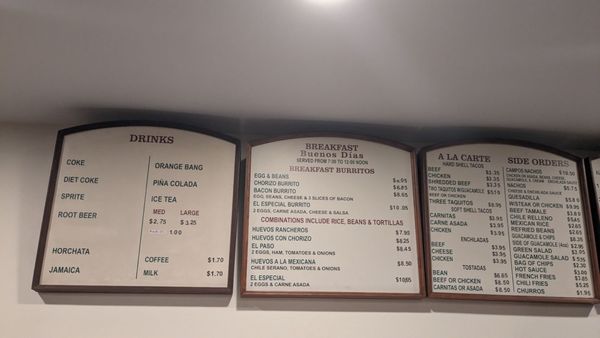 Menu photo 1 Campos Famous Burritos Simi Valley, CA