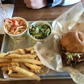 Wilson's Eatery - Fried Chicken sandwich, fries, coleslaw and broccoli salad - American Near Me - Raleigh, North Carolina Wilson's Eatery - Fried Chicken sandwich, fries, coleslaw and broccoli salad - American Near Me - Raleigh, North Carolina