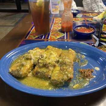 Las Playitas - Three tamales aka carte with green sauce - Mexican Near Me - Greers Ferry, Arkansas