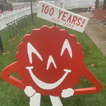 Cherry Hut - Their mascot. - American Near Me - Beulah, Michigan Cherry Hut - Their mascot. - American Near Me - Beulah, Michigan