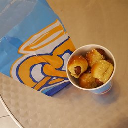 My wife was charged  extra to add salt to her mini hot dog pretzels.  Aren't pretzels supposed to have salt anyways.