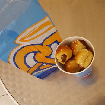 Auntie Anne's - My wife was charged  extra to add salt to her mini hot dog pretzels.  Aren't pretzels supposed to have salt anyways. - Pretzels Near Me - Aiea, Hawaii