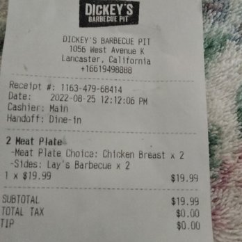 Dickey's Barbecue Pit - Lancaster - Expensive - Barbeque Near Me - Lancaster, California