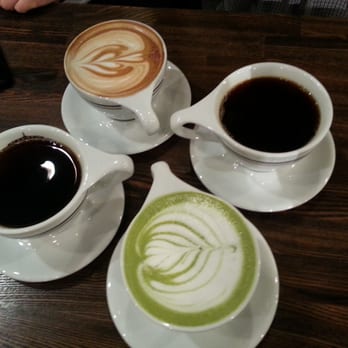 Alchemist Coffee Project - Latte, house coffee and green tea latte - Coffee & Tea Near Me - Los Angeles, California Alchemist Coffee Project - Latte, house coffee and green tea latte - Coffee & Tea Near Me - Los Angeles, California