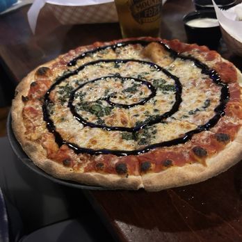 Mountain Fork Brewery - Margherita pizza - Brewpubs Near Me - Broken Bow, Oklahoma