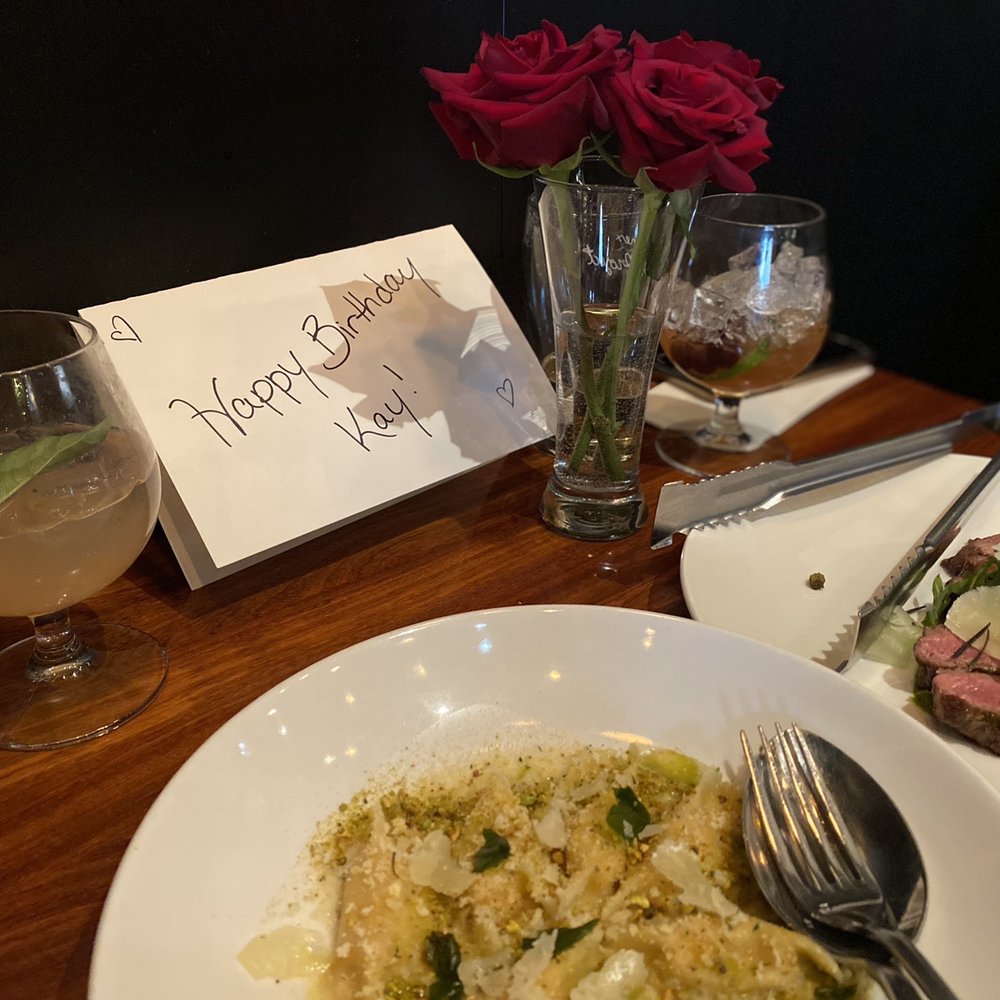 Nduja agnolotti w/ ricotta pasta and Alberta Butcher cut steak