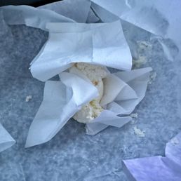 Thank goodness, they gave me napkins to wipe off what must've been a pound of cream cheese on a sandwich. Give me less and charge me less! Thank goodness, they gave me napkins to wipe off what must've been a pound of cream cheese on a sandwich. Give me less and charge me less!
