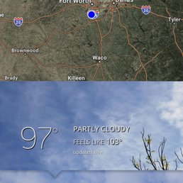 This is the channel 4 weather app readout.