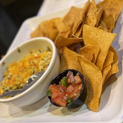 Alpha Charlie's Tap & Tavern - Camouflage dip - Think fancy artichoke dip. Its good!