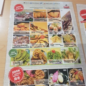 Donburi - Menu as of March 2017 - Japanese Near Me - Markham, Ontario
