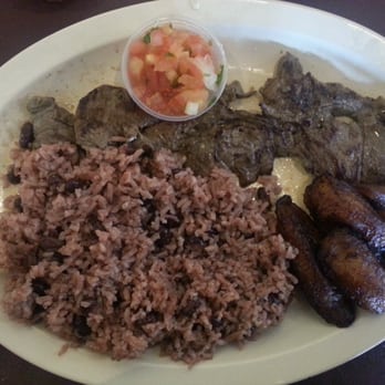 Cabañas Restaurant - Carne asada special with hallo pinto & maduros. - Salvadoran Near Me - Miami, Florida Cabañas Restaurant - Carne asada special with hallo pinto & maduros. - Salvadoran Near Me - Miami, Florida