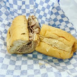 Capones Chicago Eats - Italian beef with swiss
