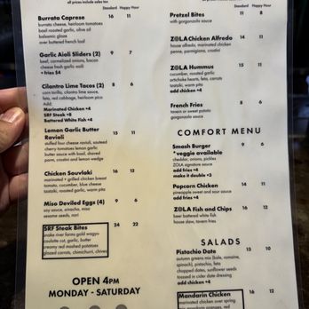 ZOLA - Menu - Bars Near Me - Spokane, Washington ZOLA - Menu - Bars Near Me - Spokane, Washington