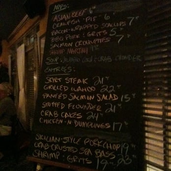 22 North Restaurant - Delicious food. Chalkboard brought to table. Loved the scallops app n crab encrusted seabass - New American Near Me - Wrightsville Beach, North Carolina 22 North Restaurant - Delicious food. Chalkboard brought to table. Loved the scallops app n crab encrusted seabass - New American Near Me - Wrightsville Beach, North Carolina