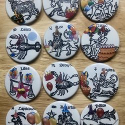 Becka Makes Buttons - 1.75" Pinback Buttons