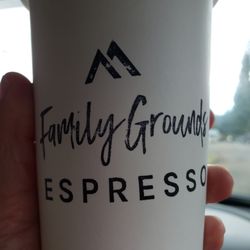 Family Grounds - Delicious! Espresso is smooth tasting, not burned or bitter. Great selection and service.
