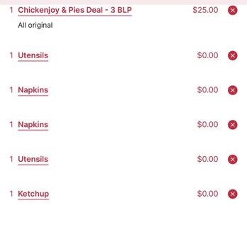 Jollibee - This error supposedly means they are not taking anymore online orders for the day.  Sounds like a bait and switch to me. - Chicken Shop Near Me - Alhambra, California