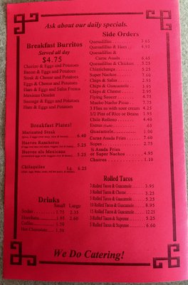 Menu photo 6 Alfonso's Mexican Food Payson, AZ