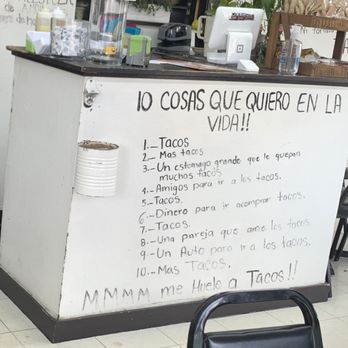 Taqueria Tío Nacho - Personal inscription on the counter. - Mexican Near Me - Georgetown, Texas Taqueria Tío Nacho - Personal inscription on the counter. - Mexican Near Me - Georgetown, Texas
