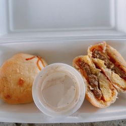 Lou Lou’s Bombdiggity’s - Breakfast bomb - 2 sweet rolls filled with sausage, egg and cheese