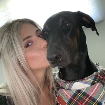 J. Anthony Salon - Me and the pup post-salon! She brightened my blonde perfectly! - Hair Salons Near Me - Whittier, California J. Anthony Salon - Me and the pup post-salon! She brightened my blonde perfectly! - Hair Salons Near Me - Whittier, California