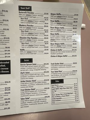 Menu photo 8 Sunrise Restaurant Tybee Island, GA
